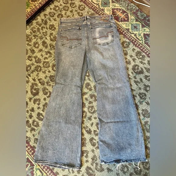 AEO Strigid Baggy Flare, Pride Edition with Colorful Detailing - Size 10 - Picture 5 of 8